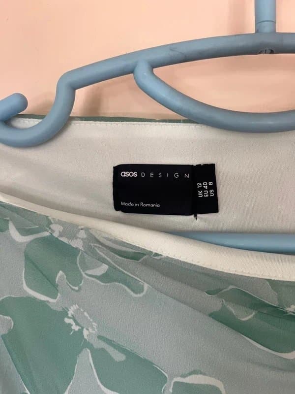 ASOS Design ASOS  blue floral mini dress