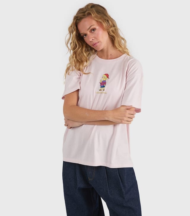 Skinnydip Women's Bright Pink The Simpsons Lisa Print T-Shirt Skinnydip New Look - 2