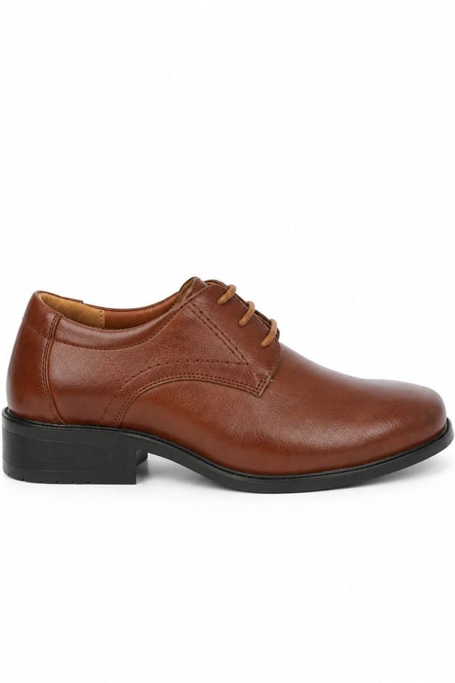 Spot On Spot On Men's Lace Up Formal Office Shoes in Tan - 2