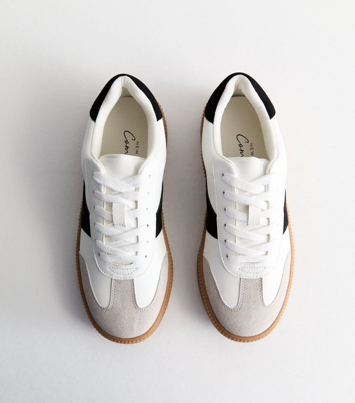 New Look Women's White Chunky Sole Trainers Vegan New Look - 4