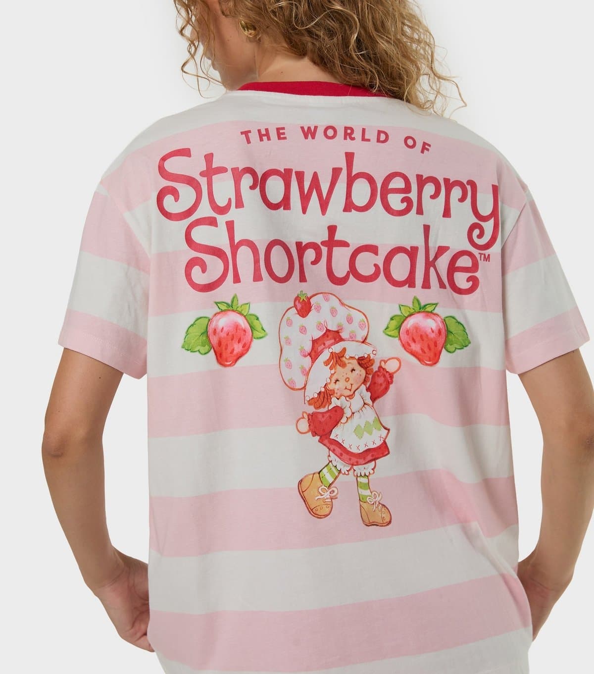Skinnydip Skinnydip Pink Cotton Strawberry Shortcake T-Shirt