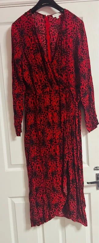 Warehouse Warehouse maxi plunge maxi dress wedding work party holiday 14 same day post