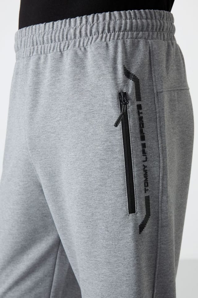 Tommy Life Tommy Life Men's Capri Cycling Shorts in Light Grey - 3