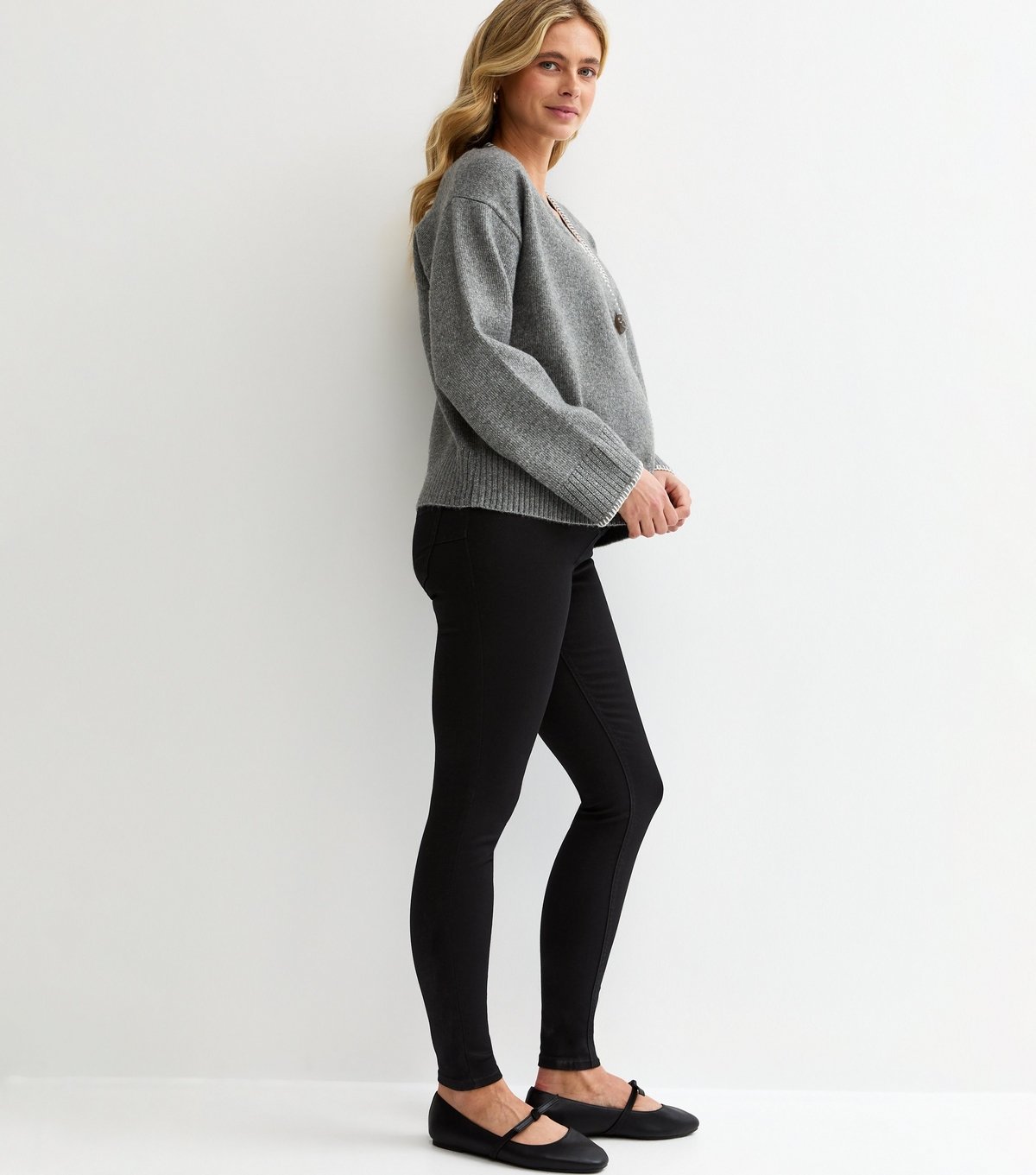 New Look Women's Maternity Black Over Bump Lift & Shape Jeggings New Look - 2