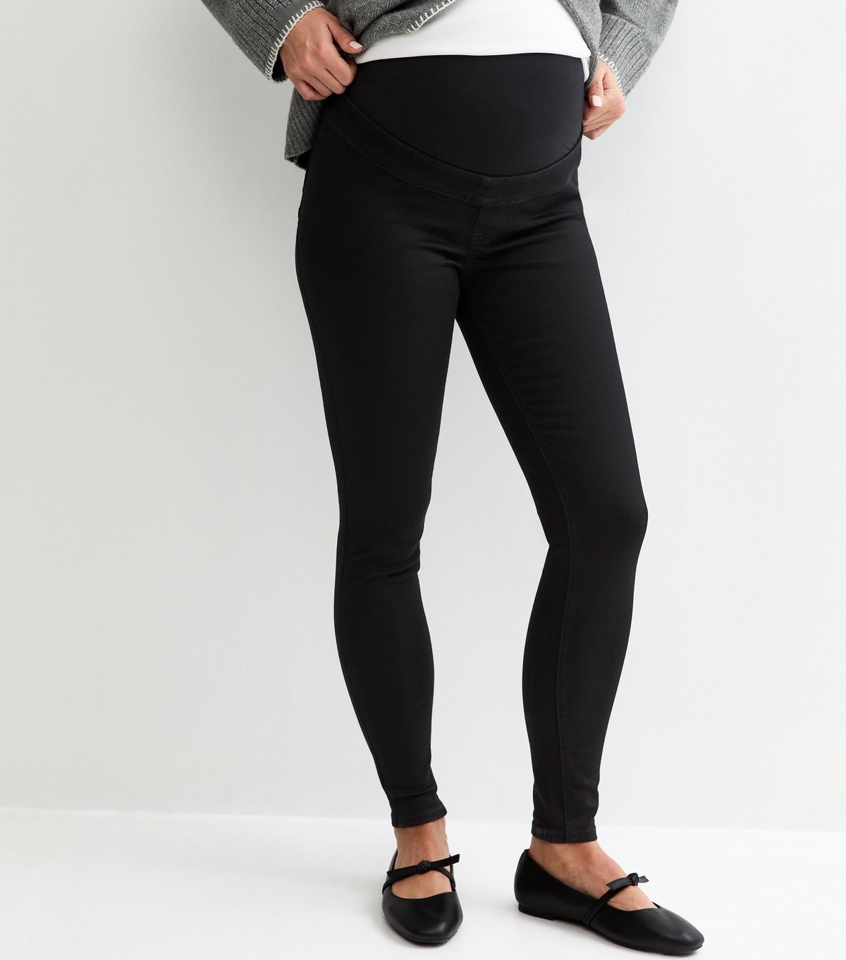 New Look Women's Maternity Black Over Bump Lift & Shape Jeggings New Look - 3