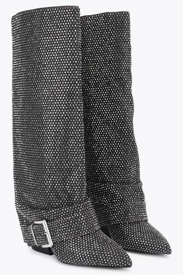 Steve Madden STEVE MADDEN Women's 'Illuzion Black Rhinestone' Boots - 2