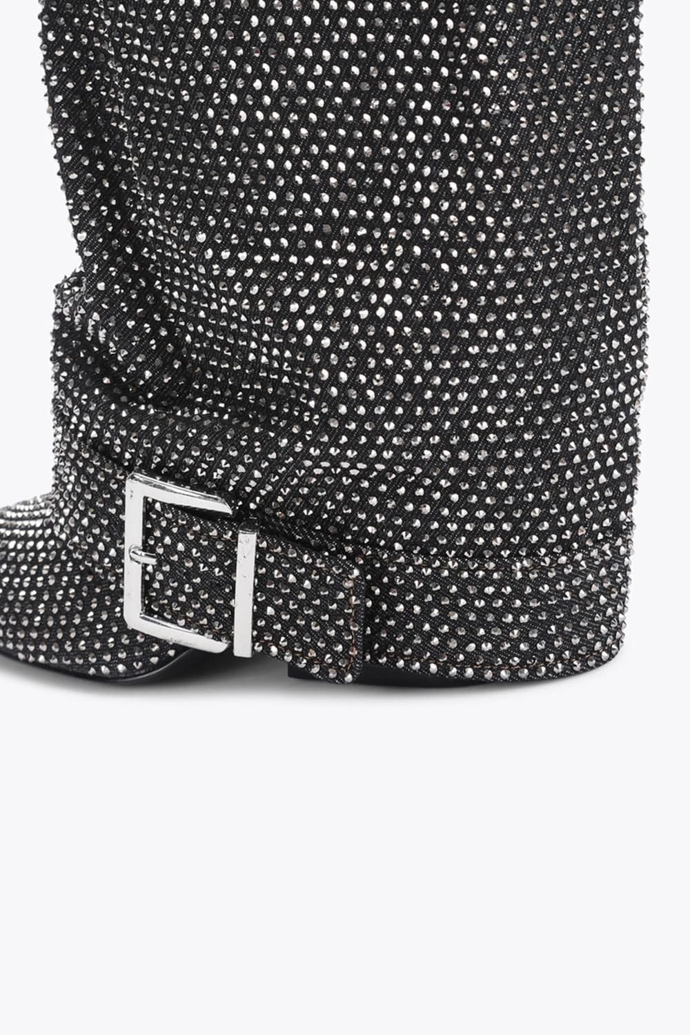 Steve Madden STEVE MADDEN Women's 'Illuzion Black Rhinestone' Boots - 4