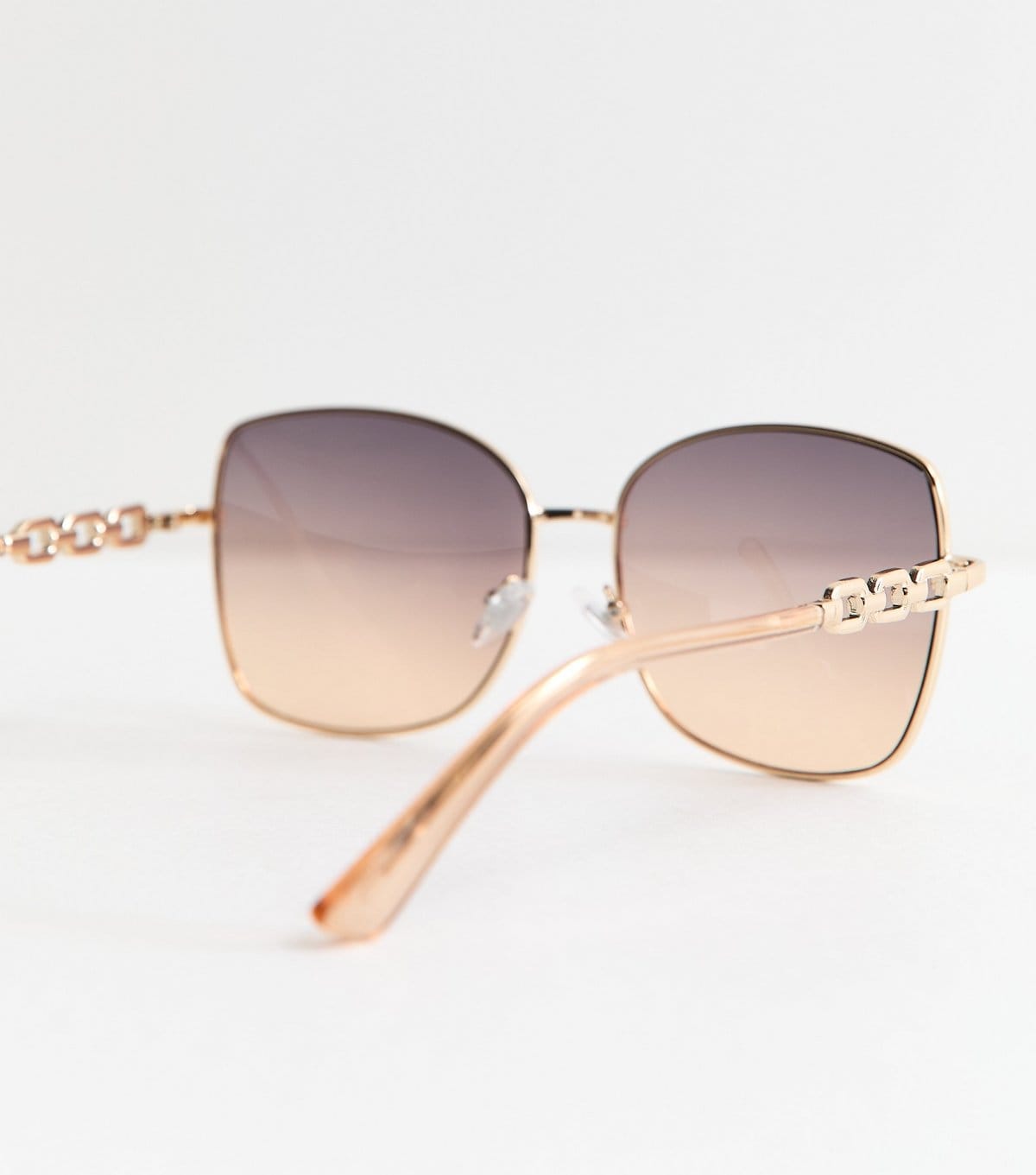 New Look Gold Tone Gradient Square Sunglasses New Look - 4
