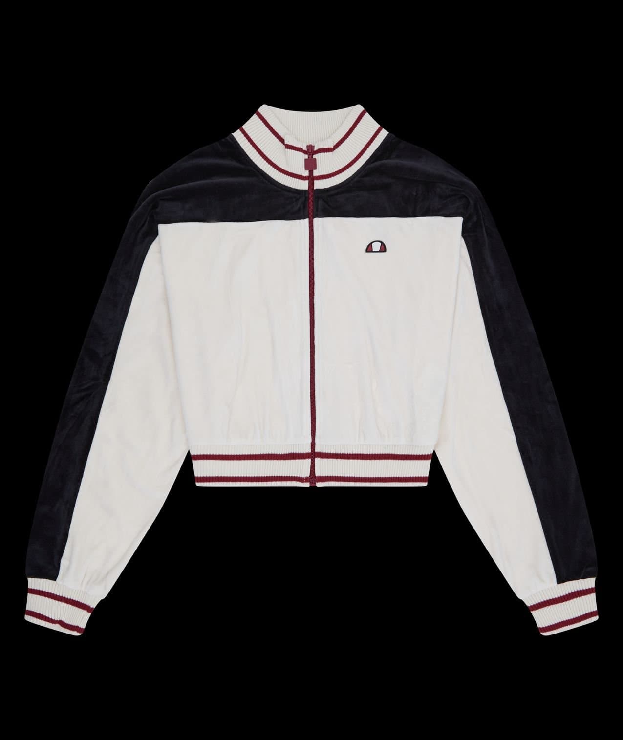 Ellesse Ellesse Women's Bloom Cropped Track Top in Off-White