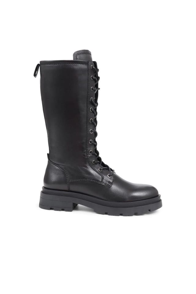 Jones Bootmaker Jones Bootmaker Women's Mika Leather Lace-Up Boots in Black - 2