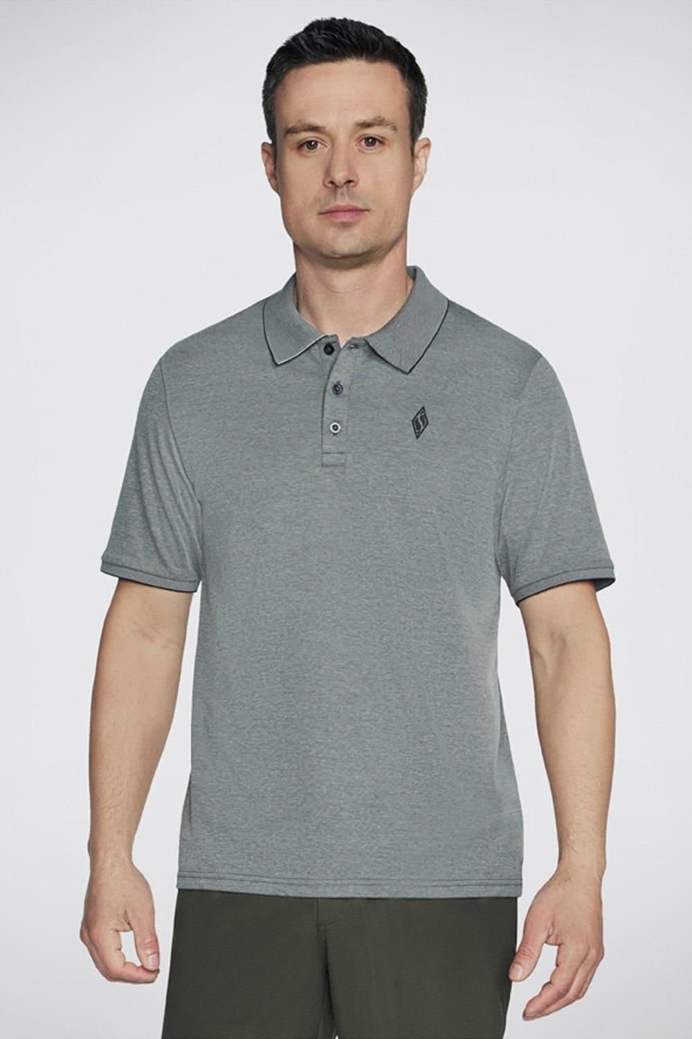 Skechers Skechers Men's Off Duty Polo Heather Charcoal in Grey