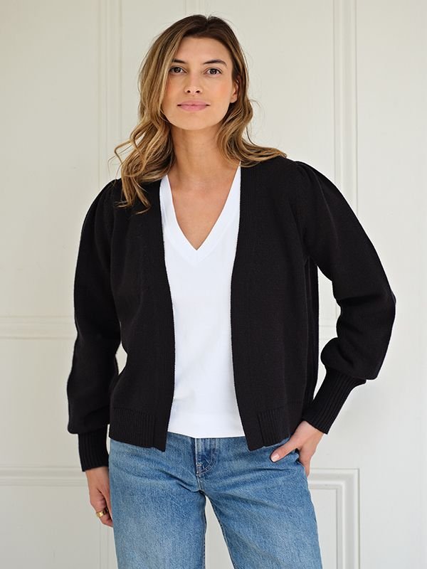 Cove Cove Women's Kaia Boxy Cardigan in Black - 3