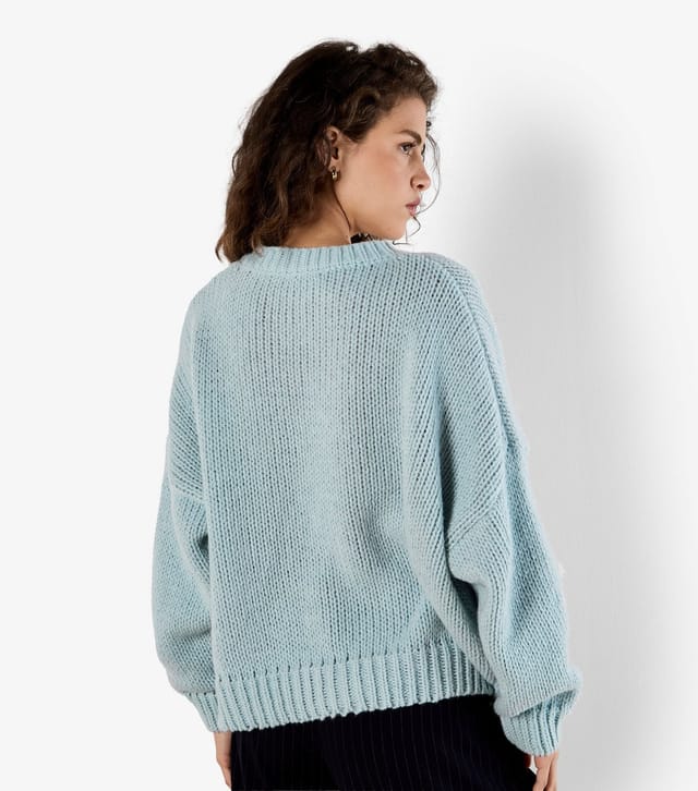 Apricot Women's Blue Daisy Embroidered Jumper Apricot New Look - 3