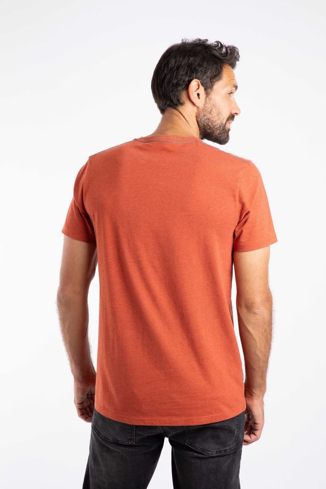 Weird Fish Weird Fish Men's Waves Front Print Graphic T-Shirt in Orange - 3