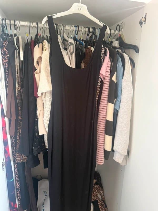 Oh Polly Oh Polly black maxi dress