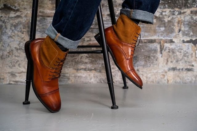 Alexander Pace Alexander Pace Men's 'Rochester' Premium Leather & Suede Boots in Tan - 3