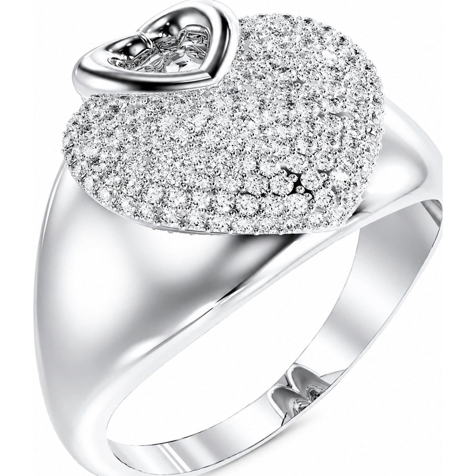 Guess Guess Women's JUBR05215JWRH52 Ring in Silver