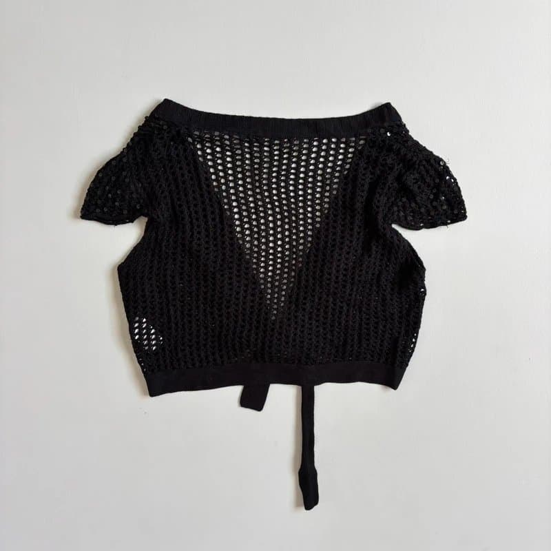 Dorothy Perkins Vintage Y2K Dorothy Perkins black sequin crotchet wrap top / bolero