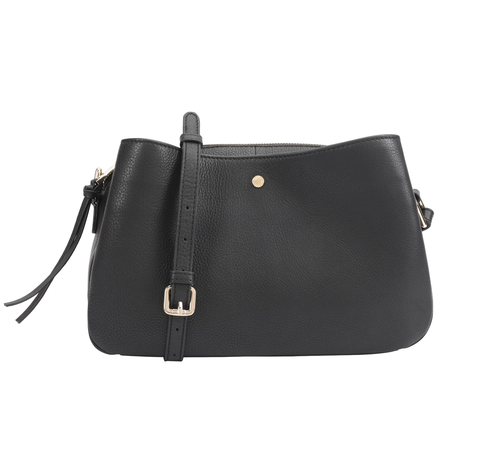 Paul Costelloe Paul Costelloe Women's Kiwi Leather Cross Body Bag in Black
