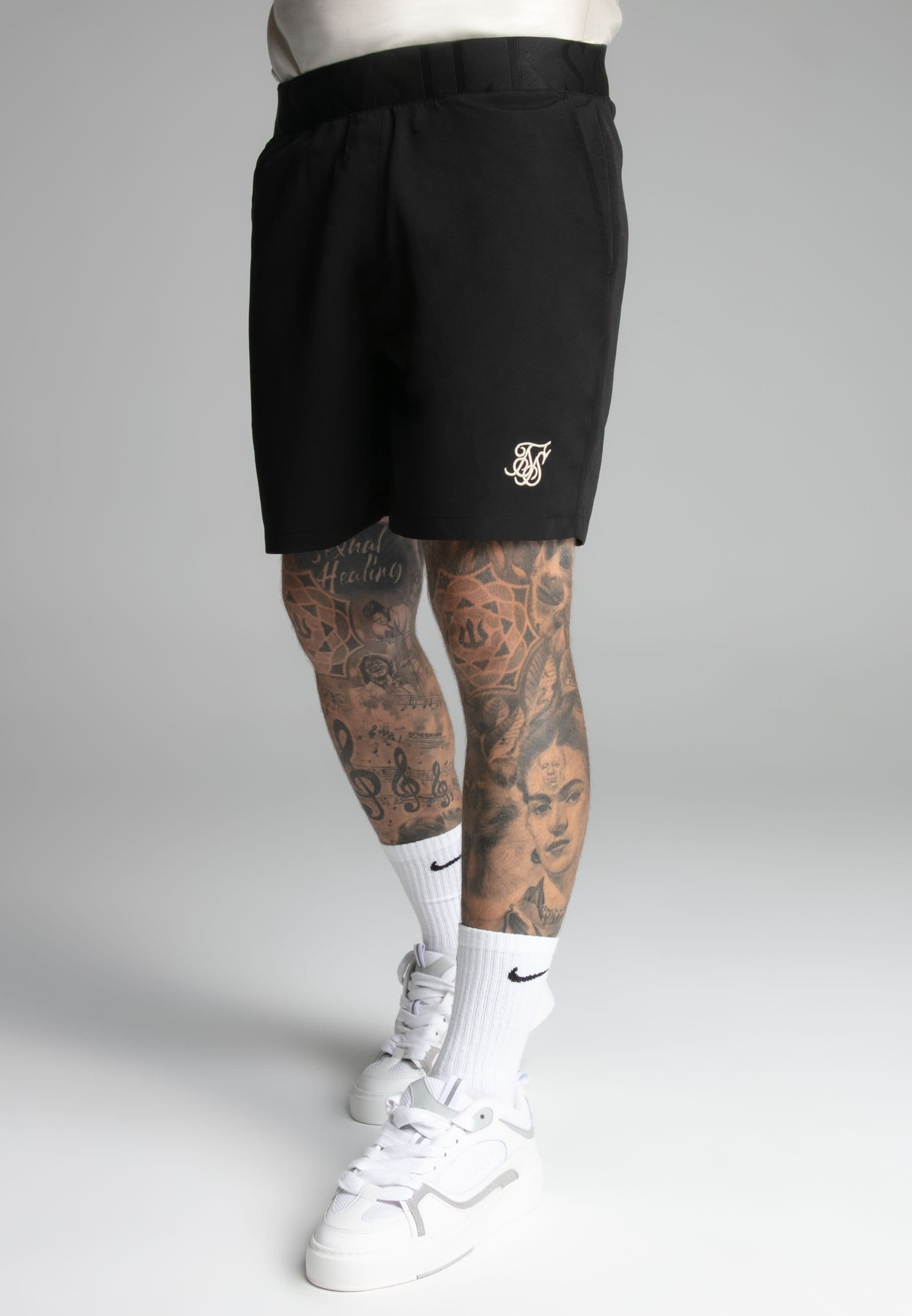 SikSilk Men's Black Swim Shorts