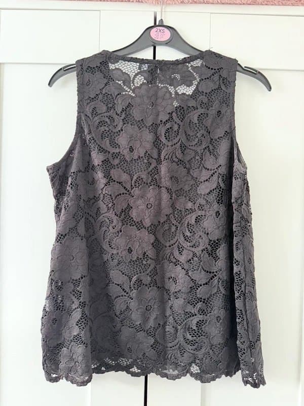 New Look black New Look lace top size 12