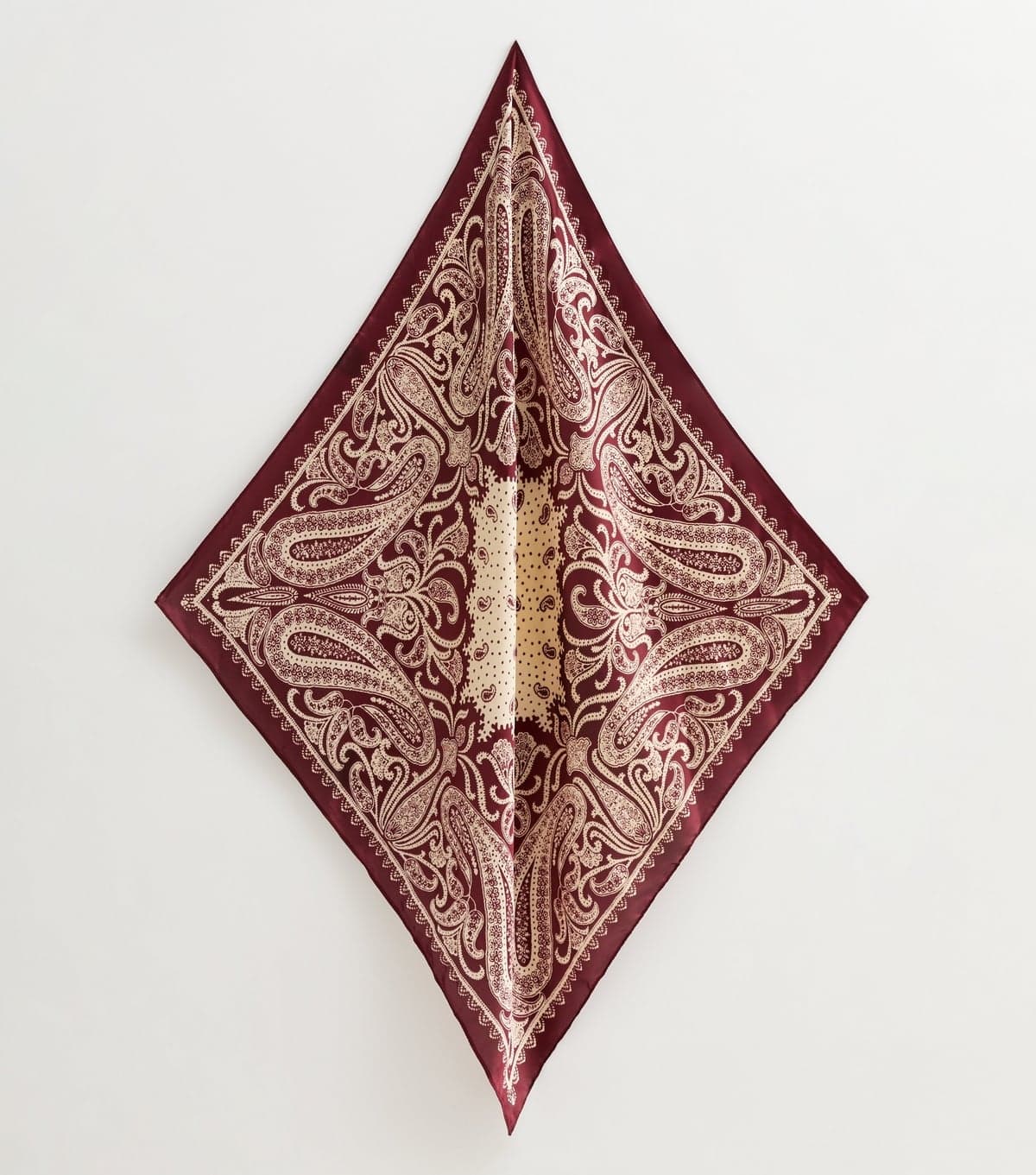 New Look New Look Burgundy Paisley Headscarf