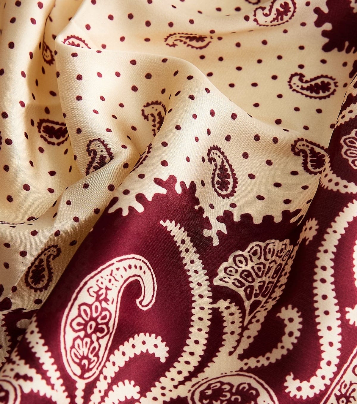 New Look Burgundy Paisley Headscarf New Look - 4