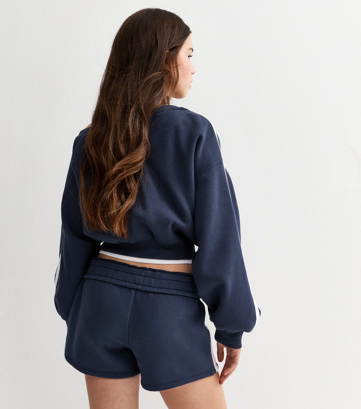 New Look Girls' Navy Side Stripe Drawstring Shorts New Look - 4