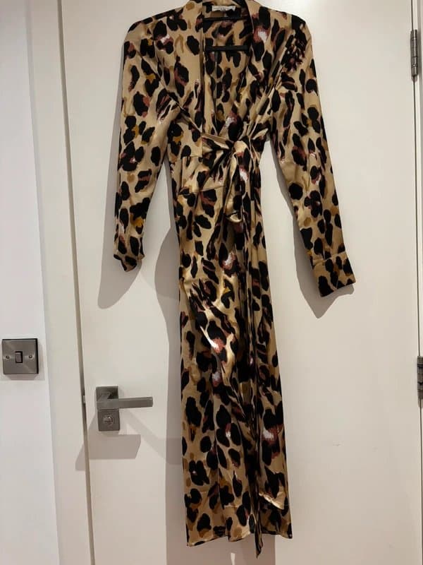 Never Fully Dressed Never fully dressed long sleeve jaspre leopard dress