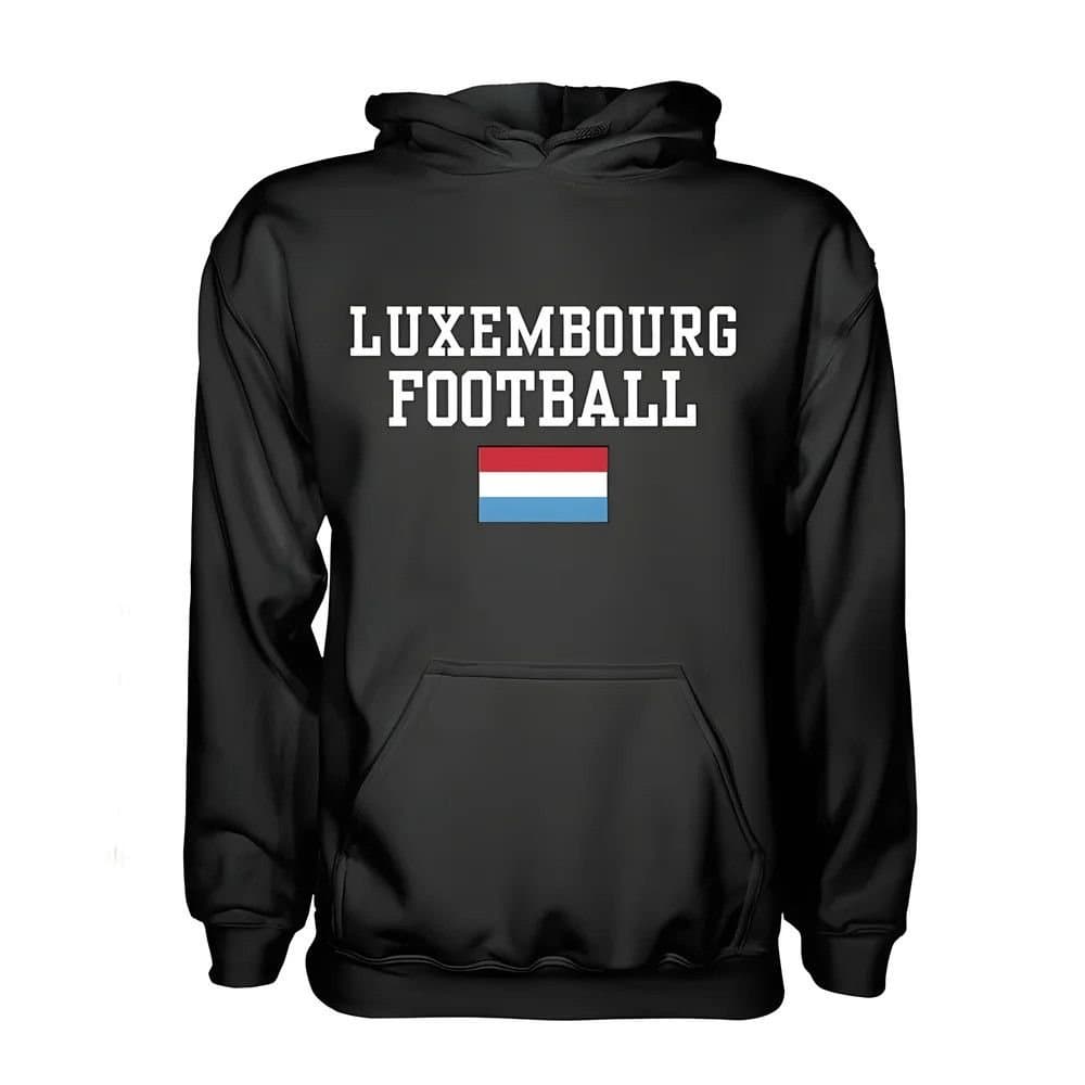 Luxembourg Luxembourg Men's Football Hoodie in Black