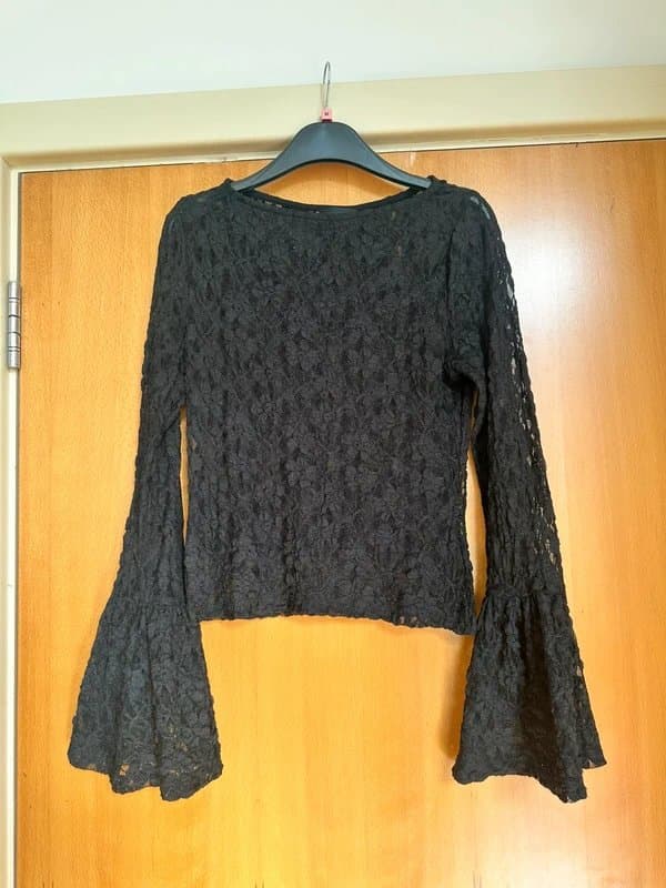 ASOS Asos Black Lace Top - Size S