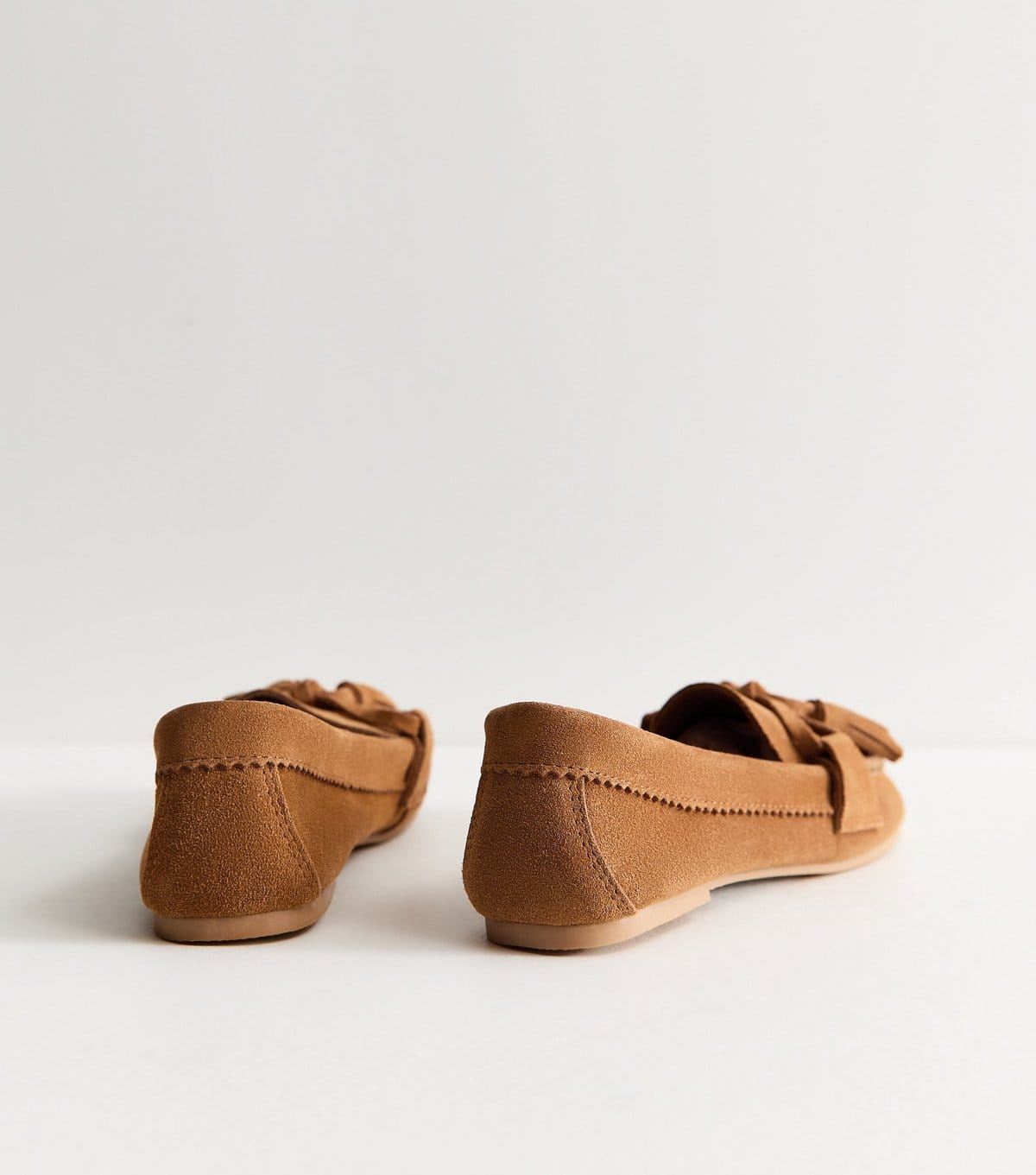 New Look Women's Premium Real Suede Tan Tassel Loafers New Look - 4