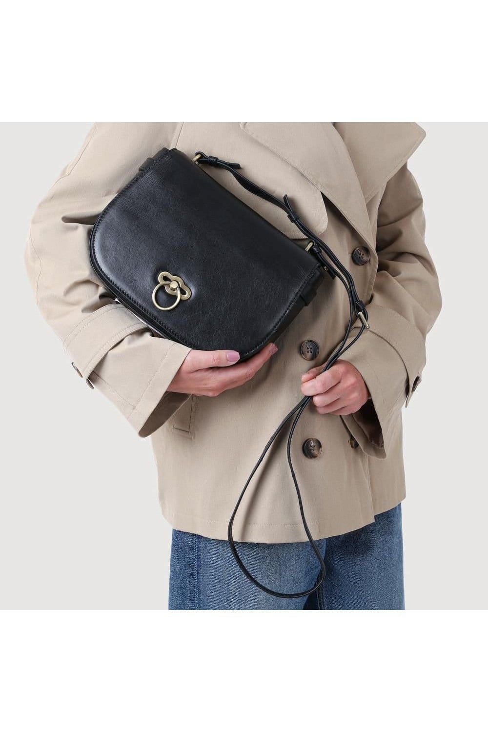 Jones Bootmaker Jones Bootmaker Women's Vesper1 Leather Handbag in Black - 4
