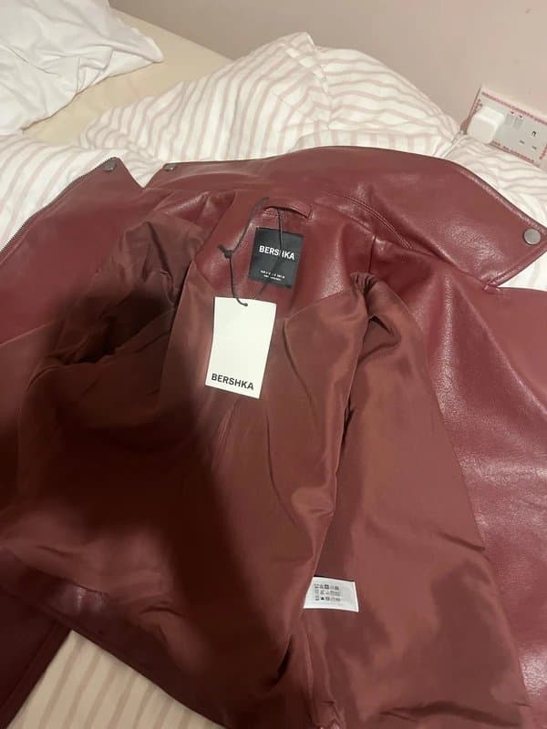 Bershka new with tags berska leather jacket