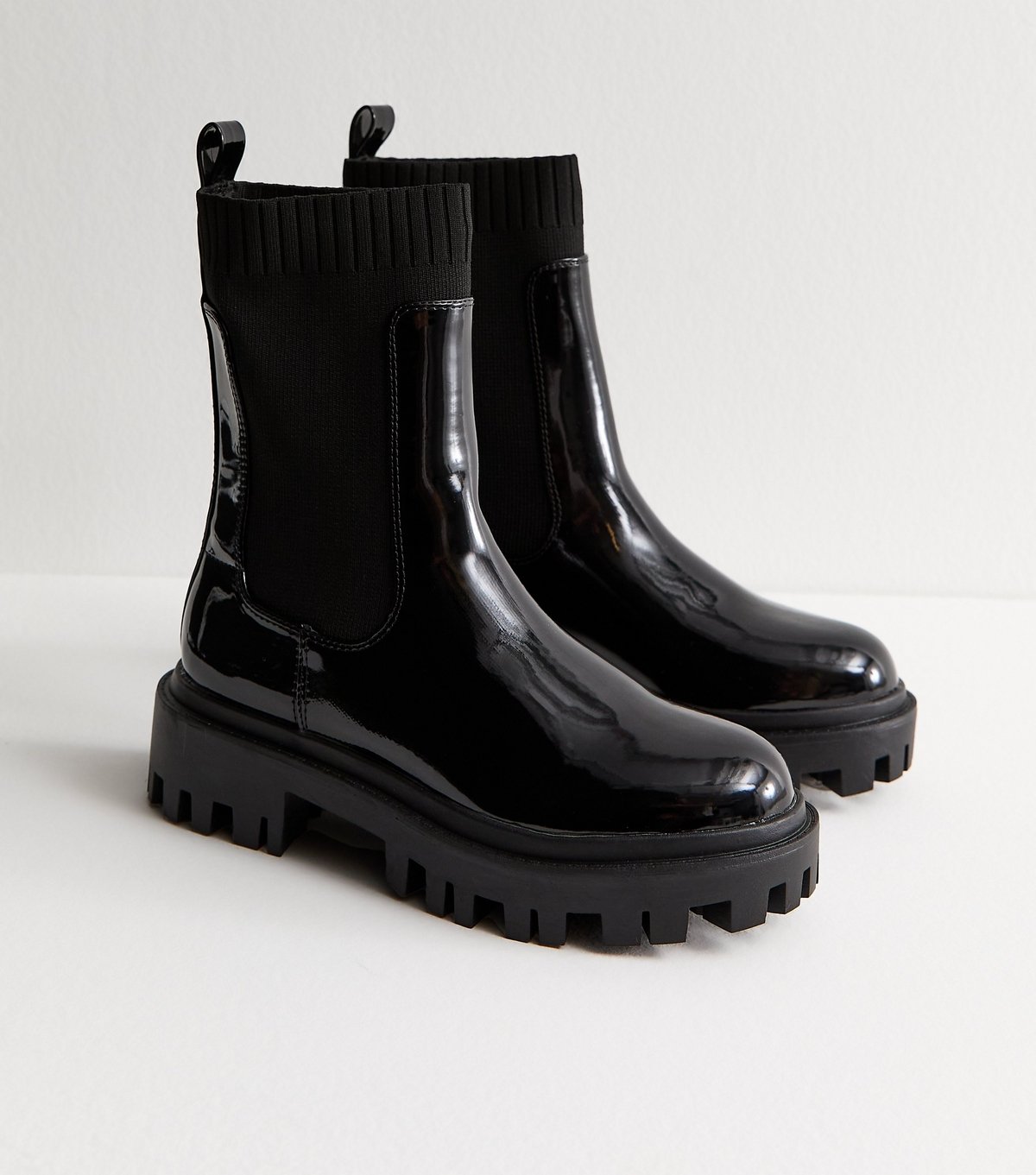 Public Desire Women's Black Arryn Faux Leather Boots Public Desire New Look - 3