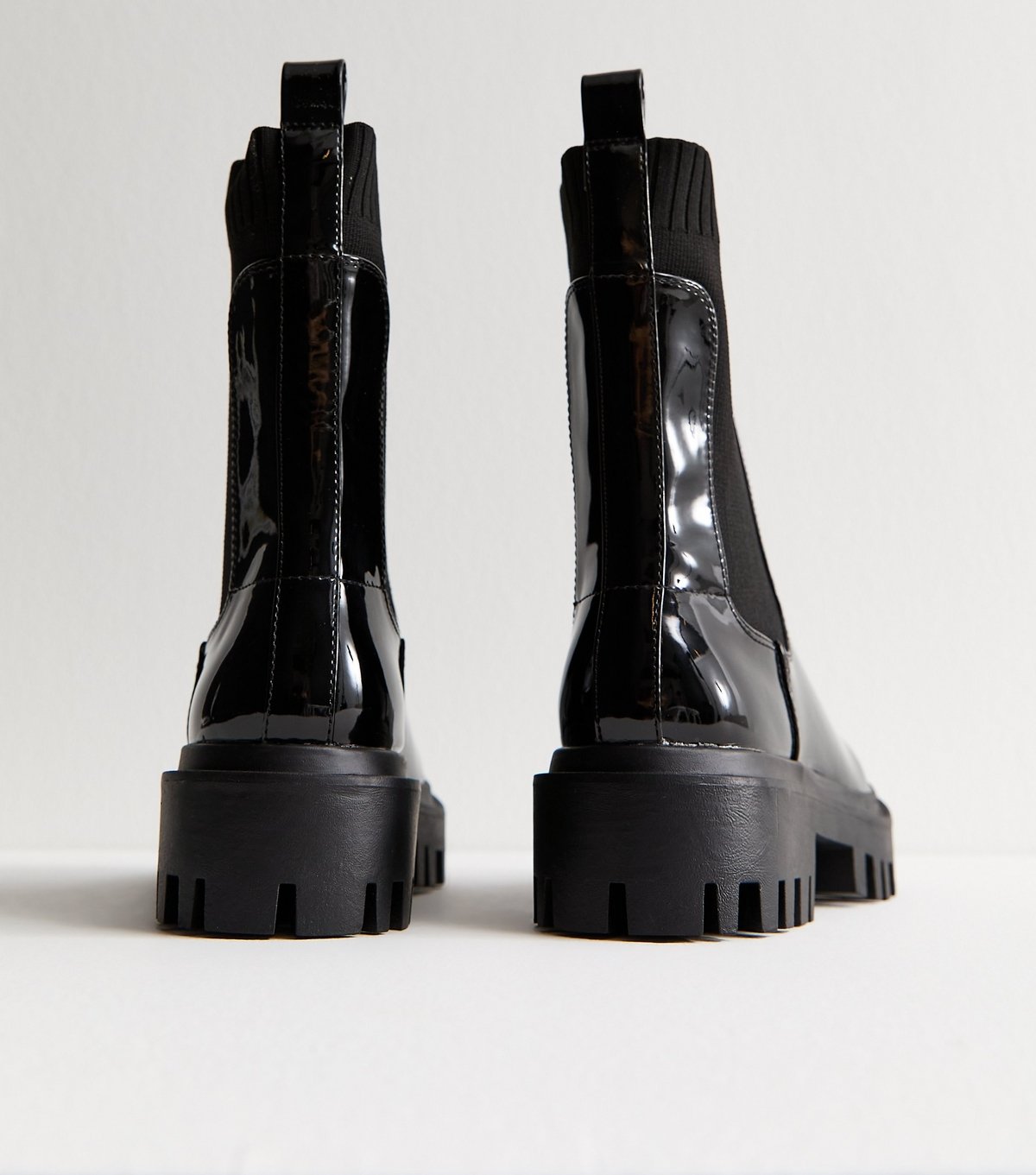 Public Desire Women's Black Arryn Faux Leather Boots Public Desire New Look - 4