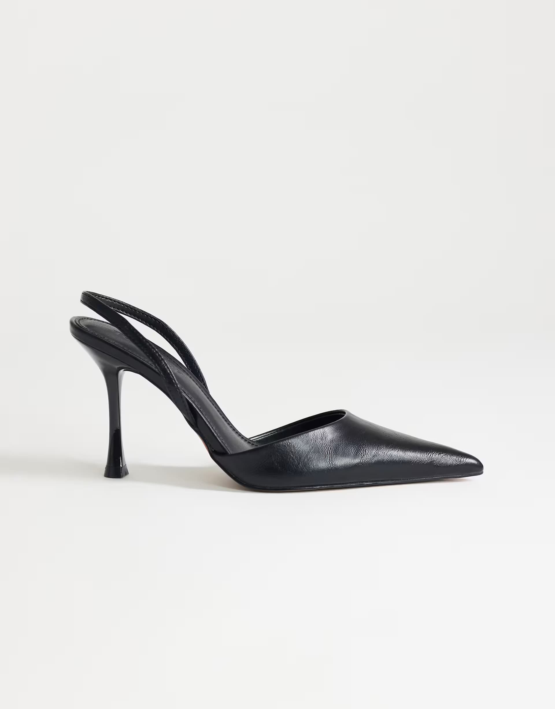 ASOS ASOS Black Leather High Heeled Court Shoe