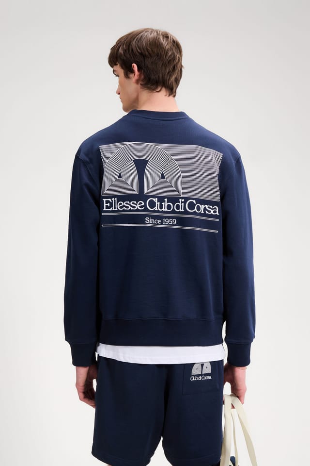 Ellesse Ellesse Men's Club Di Corsa Sweatshirt in Navy - 2