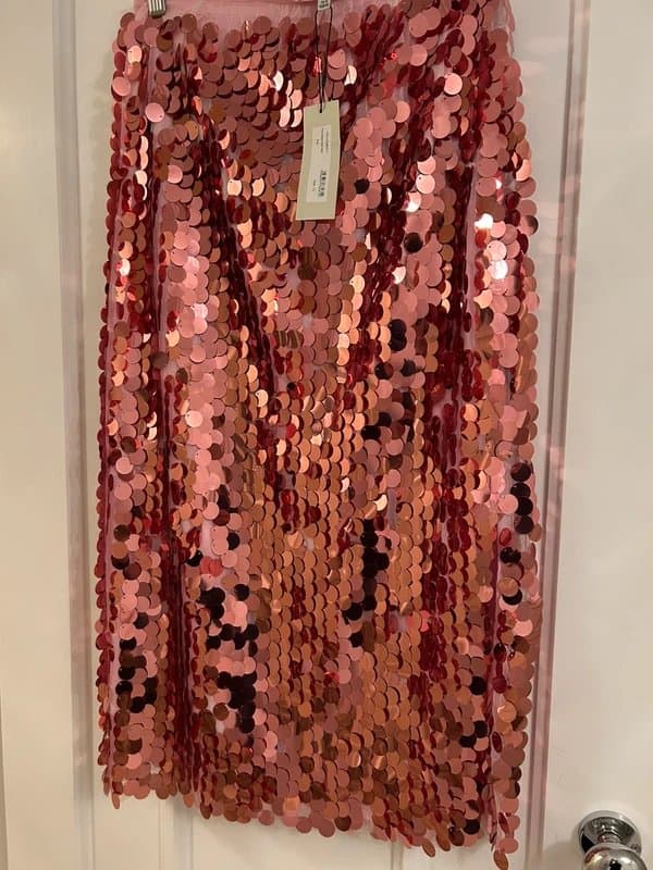 Never Fully Dressed Never Fully Dressed pink sequin skirt 10/12