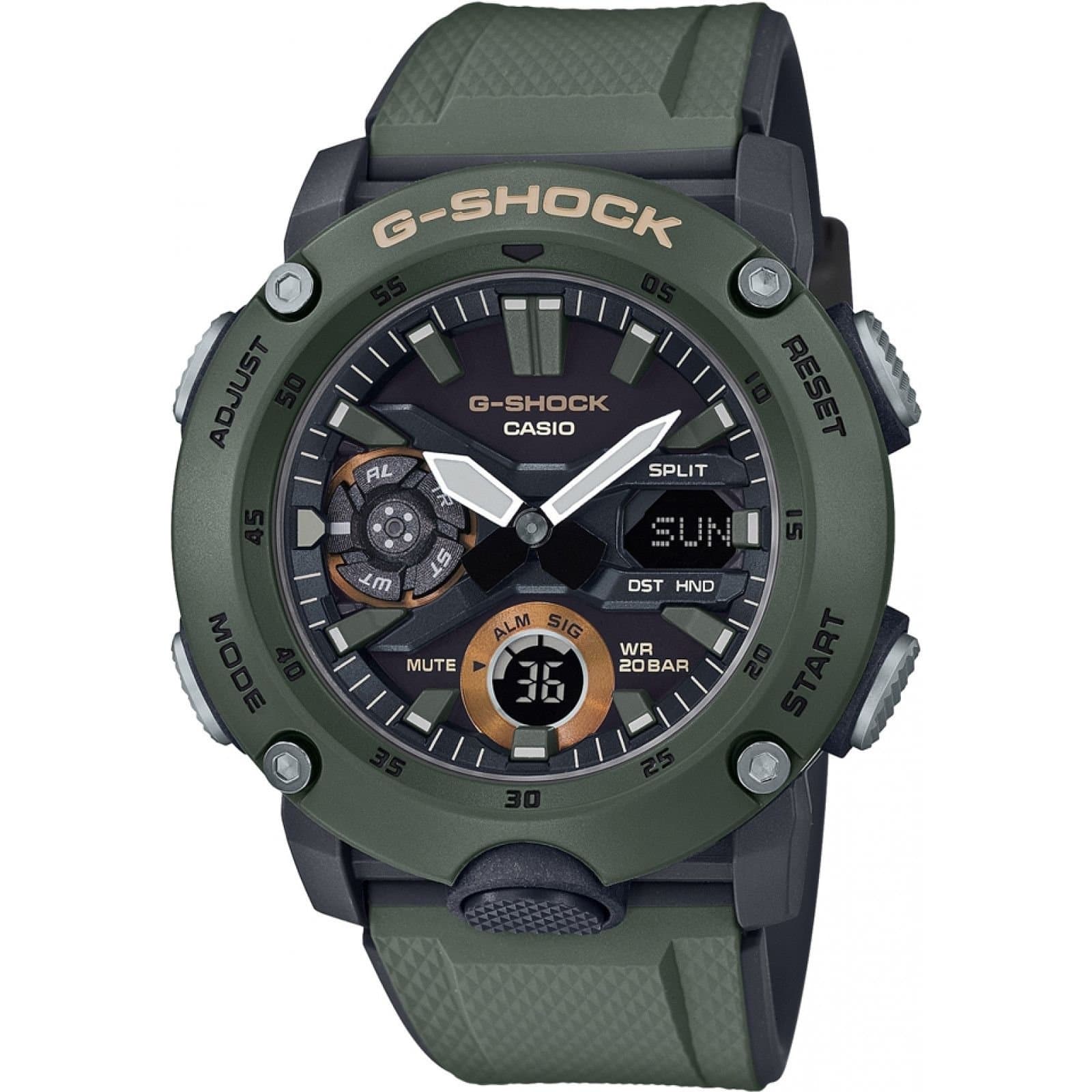 Casio Casio Men's GA-2000-3AER G-Shock 49mm Quartz Watch in Green