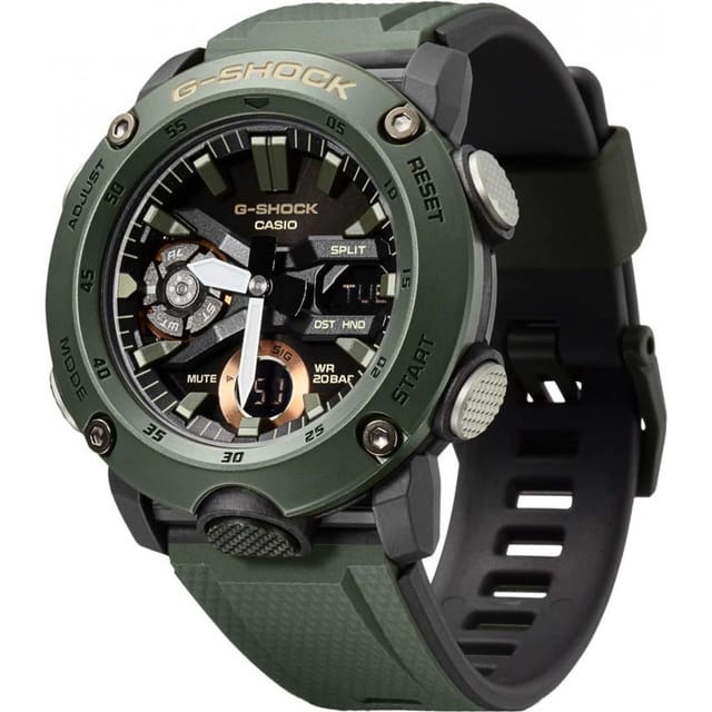 Casio Casio Men's GA-2000-3AER G-Shock 49mm Quartz Watch in Green - 2
