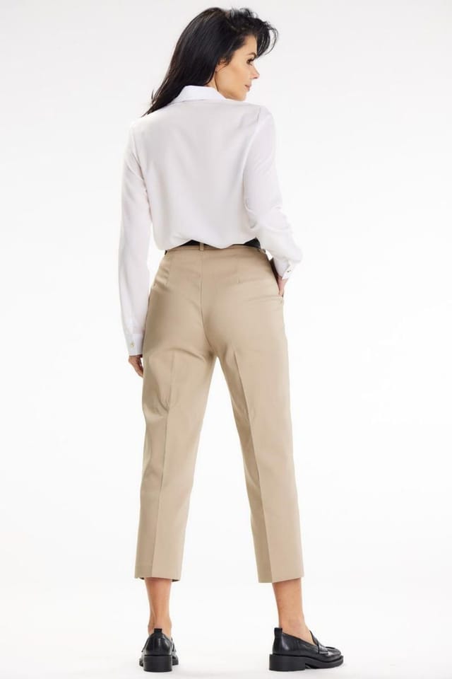 Love Lace Love Lace Women's Gold Button Cuff Collar Business Shirt in White - 3