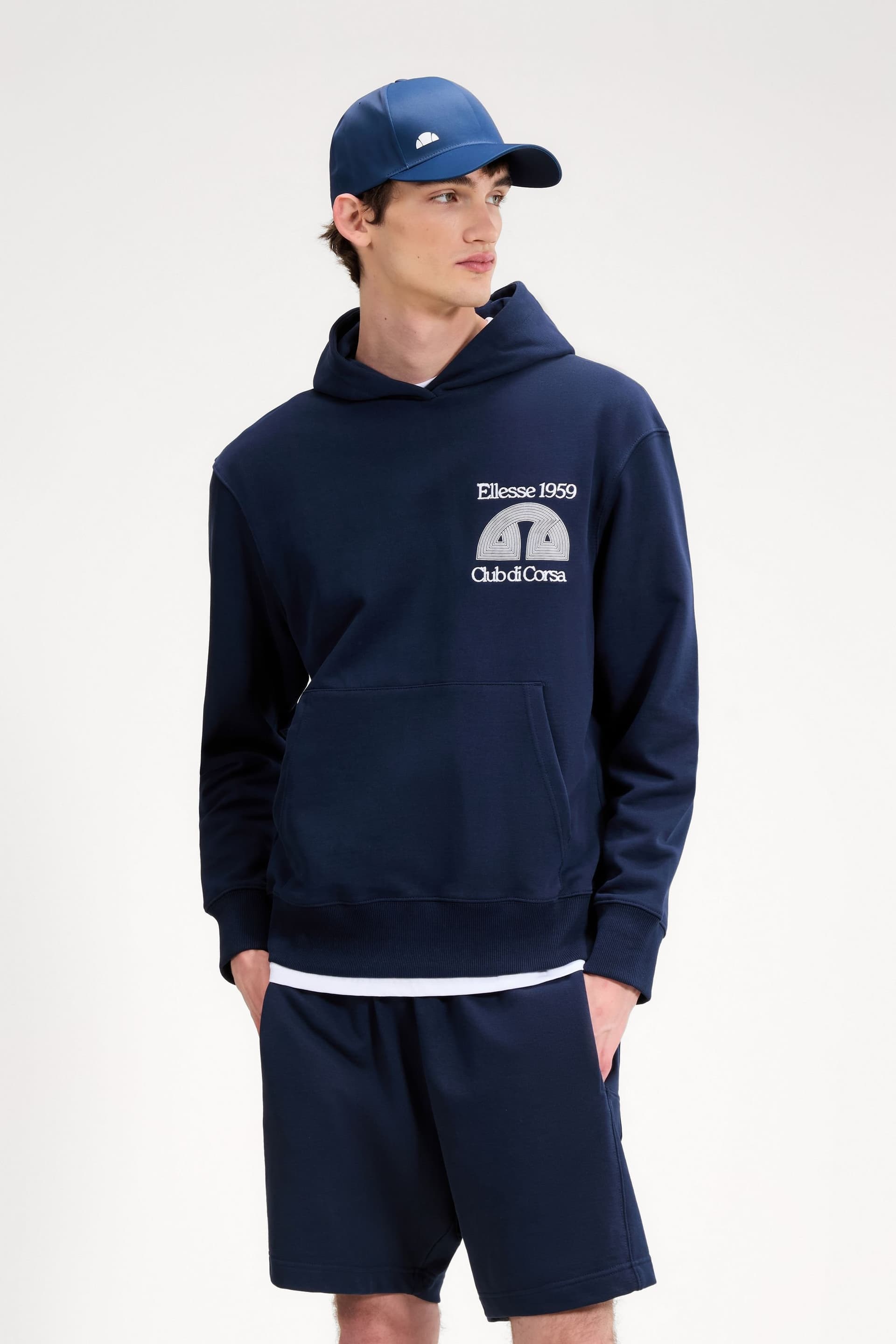 Ellesse Ellesse Men's Club Di Corsa Hoodie in Navy