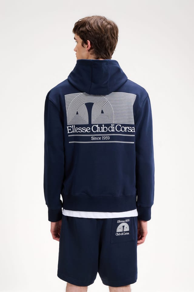 Ellesse Ellesse Men's Club Di Corsa Hoodie in Navy - 2