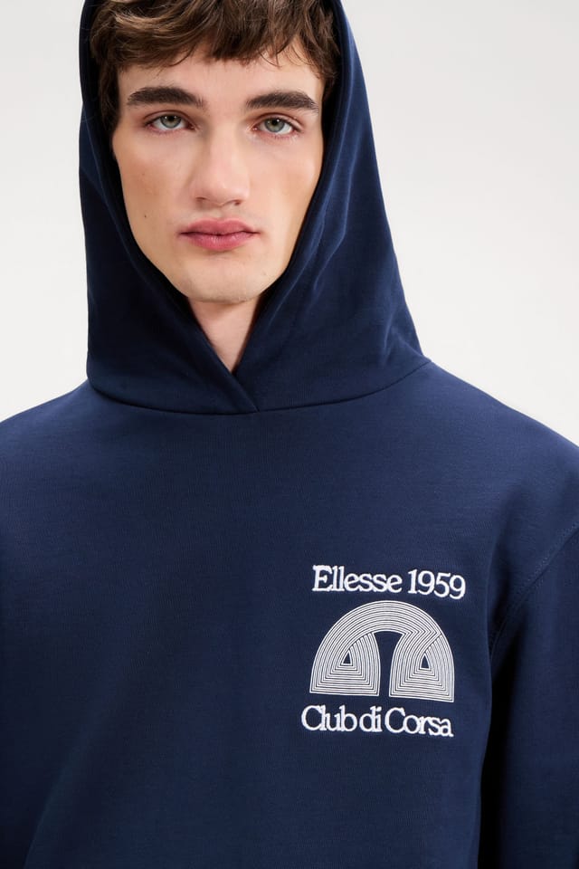 Ellesse Ellesse Men's Club Di Corsa Hoodie in Navy - 3