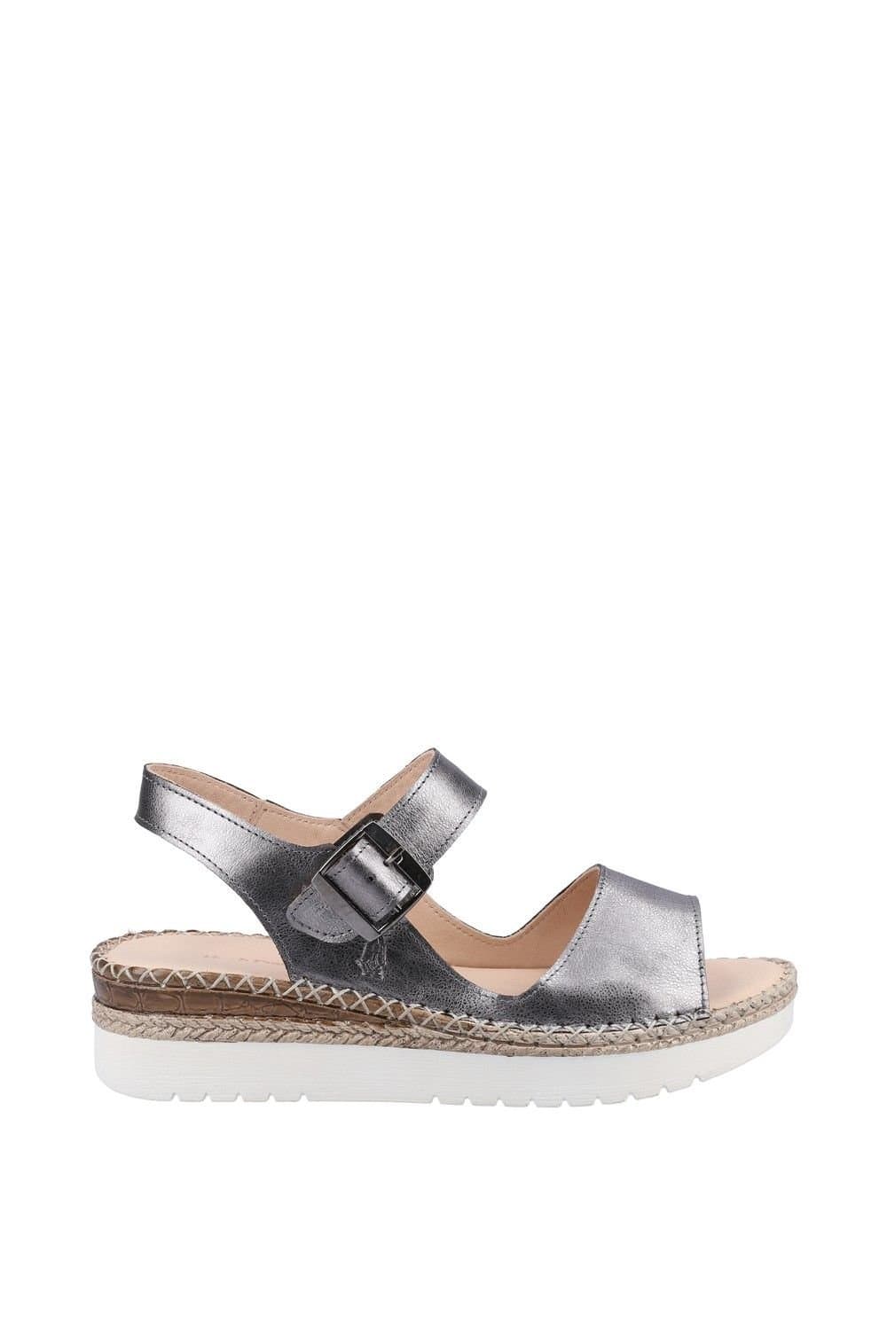 Hush Puppies Hush Puppies Silver Leather Sandal for Women
