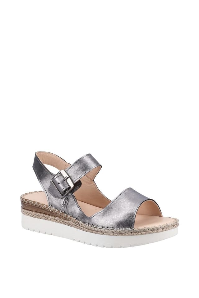 Hush Puppies Hush Puppies Women's 'Stacey' Leather Sandal in Silver - 2