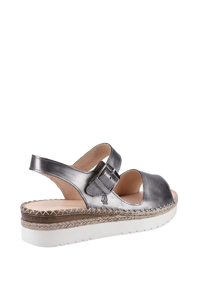 Hush Puppies Hush Puppies Women's 'Stacey' Leather Sandal in Silver - 3