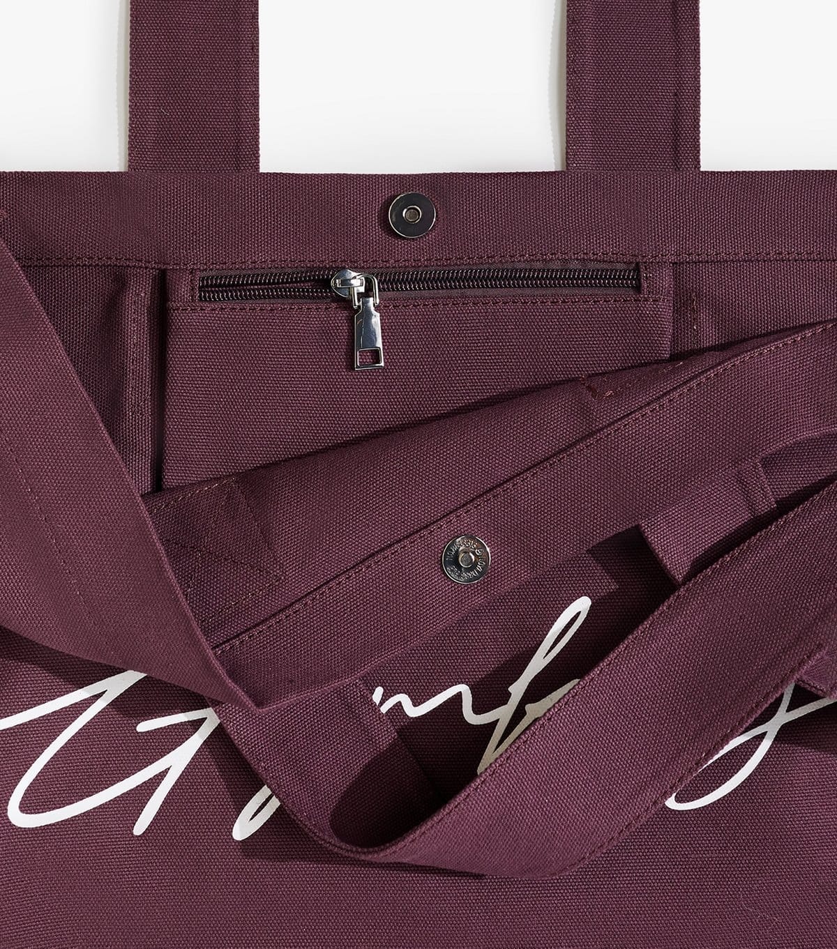 Gym King Dark Burgundy Logo Tote Bag Gym King New Look - 4