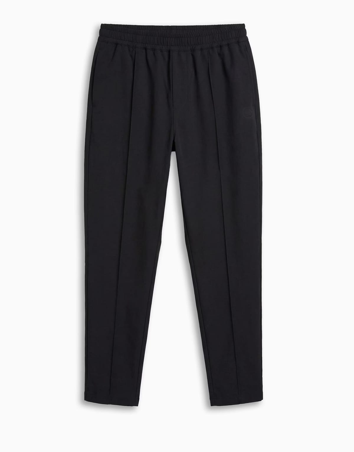 ASOS ASOS DESIGN motionMAX™ four way stretch co-ord tapered trouser in black with pintucks - 1